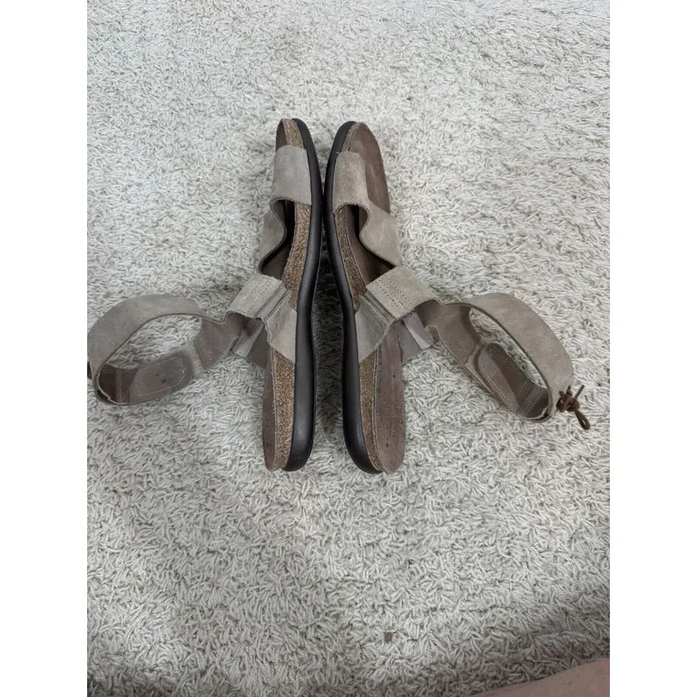 Naot Women's Tan Suede Larissa Comfort Sandals Size Euro 40 US 9 Ankle Tie Boho - Picture 8 of 12